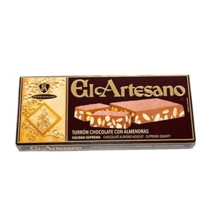 Turrón De Chocolate Con Leche y Almendras El Artesano 200gr.