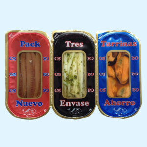 Tripack de Anchoa, Boqueron y mejillones. 81gr. Iñaki