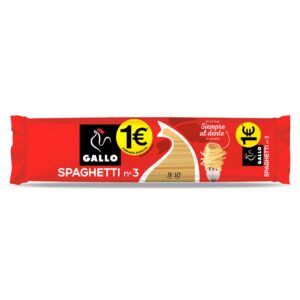 Pasta SPAGUETTI Nº3 GALLO 400g pvp 1€