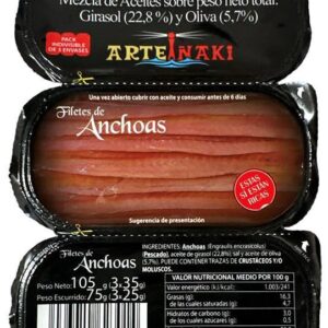 Anchoas Tripack Con Aceite De Oliva. IÑAKI  75gr.